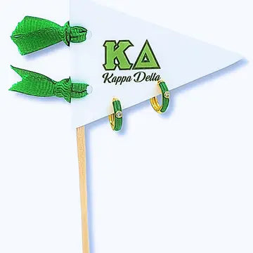 Huggie Hoops: On Greek Letter Pennant