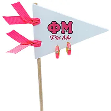Huggie Hoops: On Greek Letter Pennant