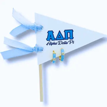 Huggie Hoops: On Greek Letter Pennant