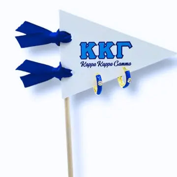 Huggie Hoops: On Greek Letter Pennant