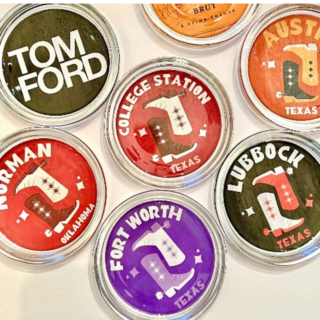 College Town Glass Coaster/Trivet