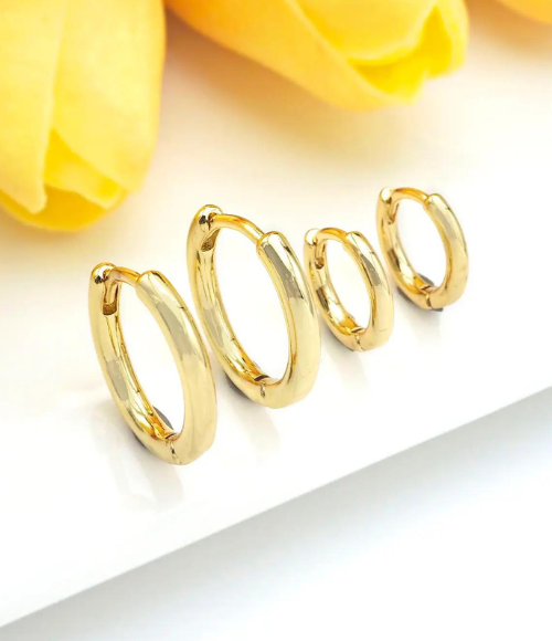 Gold Huggie Earrings