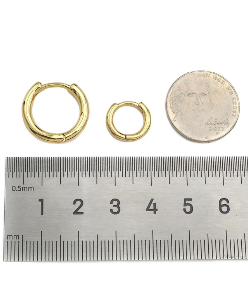 Gold Huggie Earrings