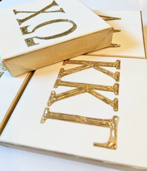 Canvas Art - Sorority Letters