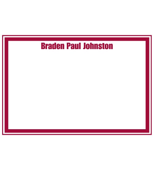 Modern Flat Cards+Envelopes