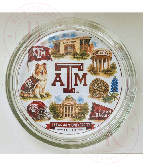 Collegiate Glass Coaster/Trivet