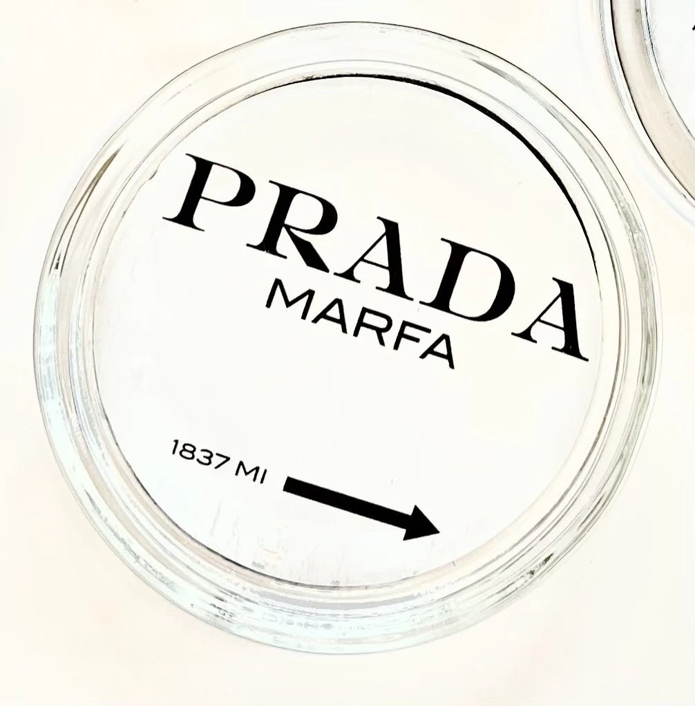 Prada Marfa Glass Coaster/Trivet