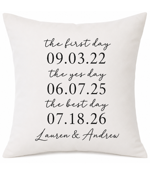 Zip Code Custom Pillow Cover