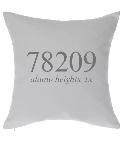 Zip Code Custom Pillow Cover
