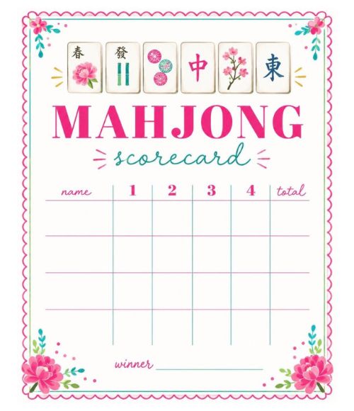 Mahjong Notepad