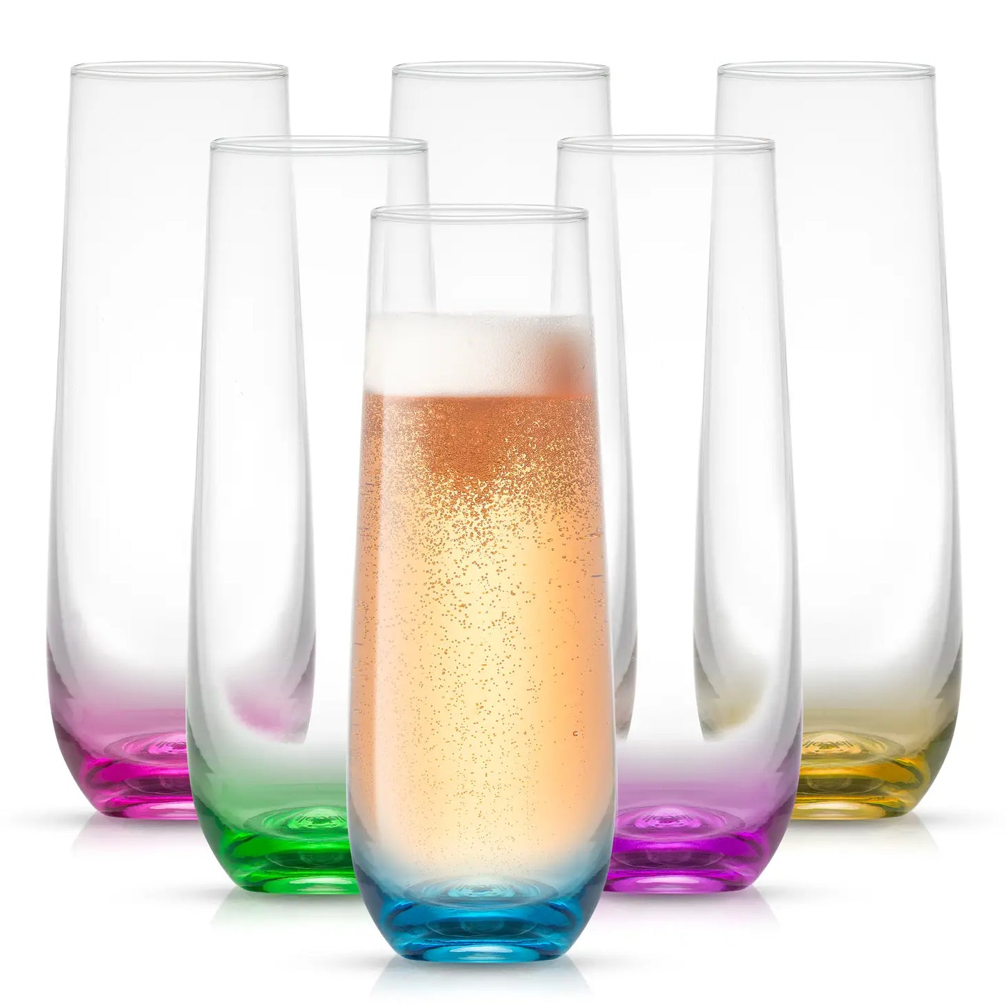 Champagne Glasses, Set of 6