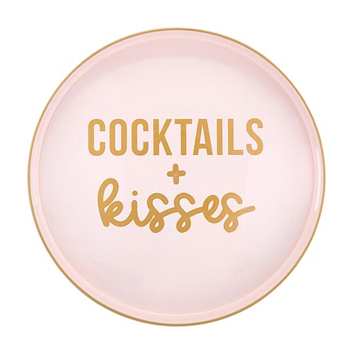 Bar Tray - Cocktails + Kisses